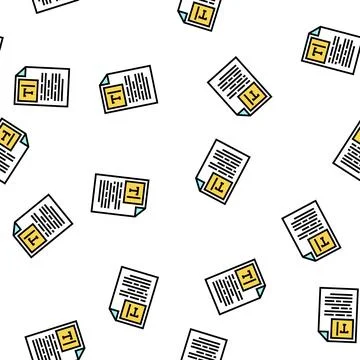 Copywriting text vector seamless pattern Stock Illustration