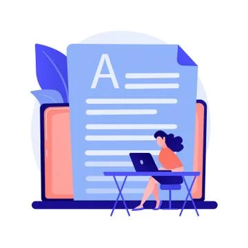 Copywriting vector concept metaphor Stock Illustration