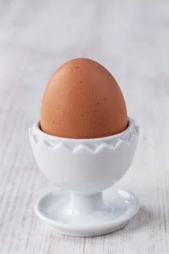 Coque egg for breakfast Stock Photos