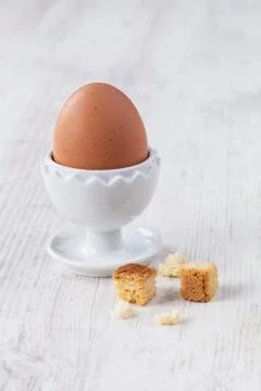 Coque egg for breakfast Stock Photos