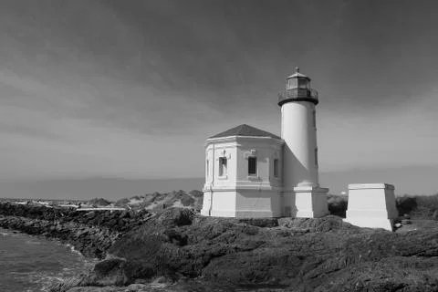 Coquille River Lighthouse Stock Photos