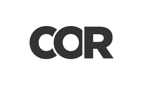 COR logo design template with strong and modern bold text. Initial based ve.. Stock Illustration