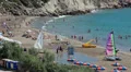 Coral Bay beach is a popular place in Peyia town, Paphos district, Cyprus HD Footage