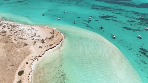 Coral Bay boat Ramp. Tourism Exmouth and Ningaloo Western Australia. Stock Footage 143129206