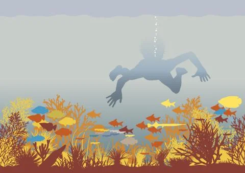 Coral boy Stock Illustration
