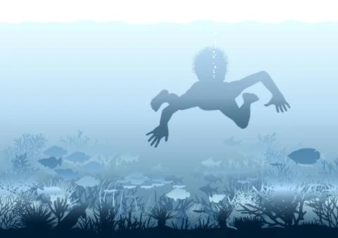 Coral discovery Illustrazione stock