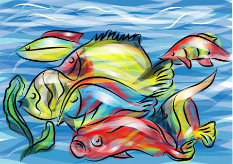 Coral fish Stock Illustration