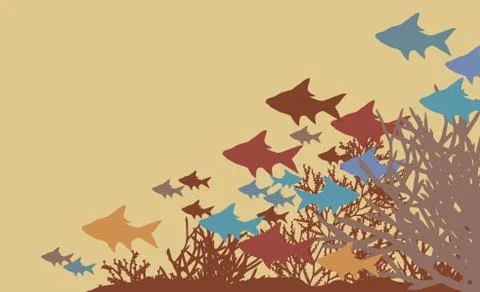 Coral fish Stock Illustration