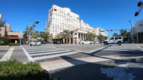 Coral Gables Cityscape Time Lapse Stock Footage 101700042