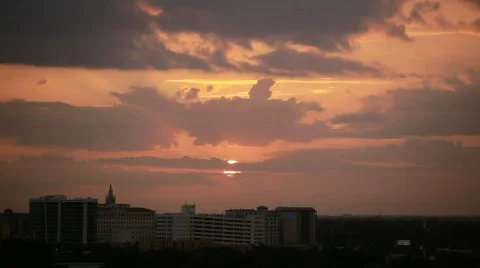 Coral Gables sunset Stock-Footage 830184