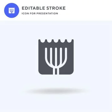 Coral icon vector, filled flat sign, solid pictogram isolated on white, logo Stock Illustration
