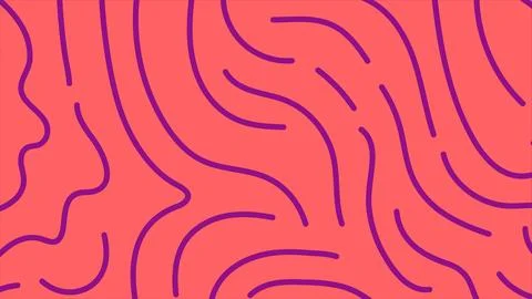 Coral Maze Flow Background Stock Illustration