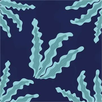 Coral Pattern Background Vector Stock Illustration