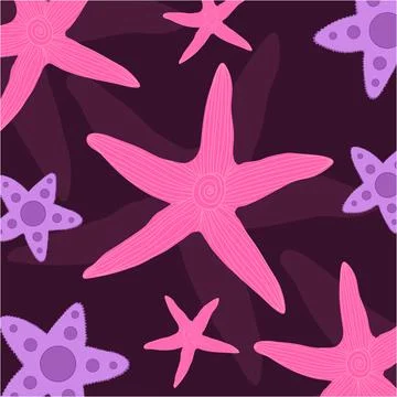 Coral Pattern Background Vector Stock Illustration