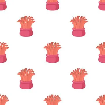 Coral pattern seamless vector Illustrazione stock