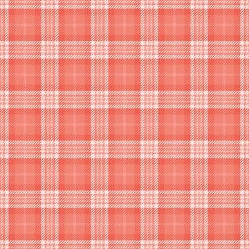 Coral plaid design. A classic pattern that evokes comfort, warmth, and styl.. イラスト素材