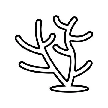 Coral reef icon Stock Illustration