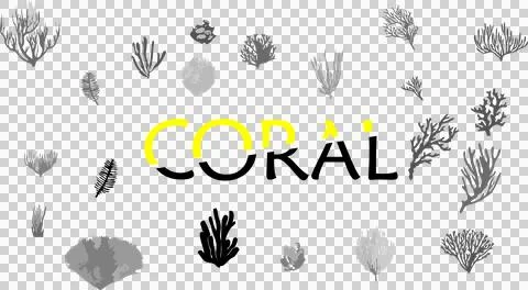 Coral reef marine ecosystem vector design and ocean conservation background. 库存插图
