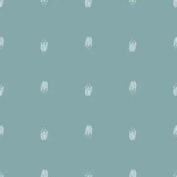 Coral reef seamless pattern with bubbles. Marine plants background. Vector il Illustrazione stock