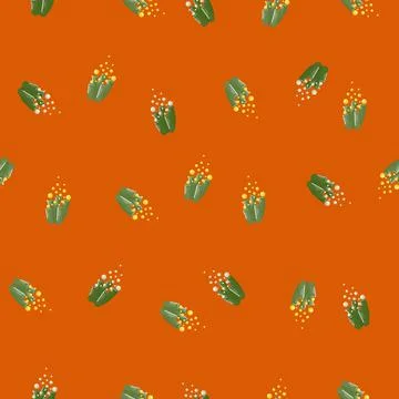 Coral reef seamless pattern with bubbles. Marine plants background. Vector il Stock Illustration