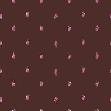 Coral reef seamless pattern with bubbles. Marine plants background. Vector il Stock Illustration