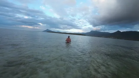 Coral reef at sunset Stock Footage 293203757