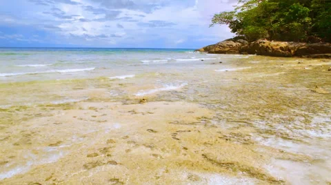 Coral reef waves Stock Footage 52922471