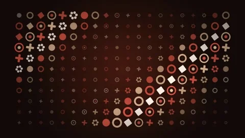 Coral Specimen Lattice Wave Glowing Orange Particle Grid Dark Warm Tone Stock Footage 344878738