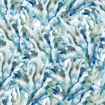 Corals with shells and crabs Illustrazione stock