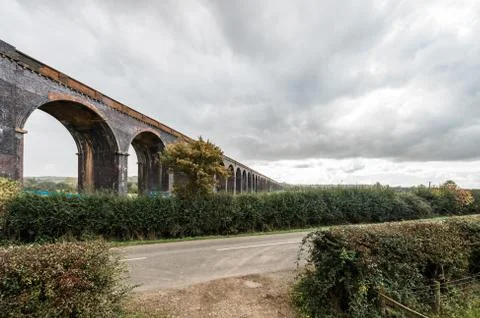 Corby Bridge or Wetheral Viaduct in England Stock Photos