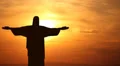 Corcovado Mountain Sunset Rio de Janeiro Brazil Jesus Christ Redeemer Time Lapse HD Footage