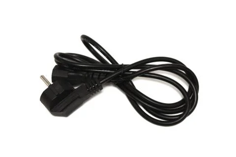 The cord for the computer on a white background Stock Photos