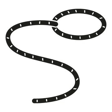 Cord lasso icon simple vector. Western rope Stock Illustration