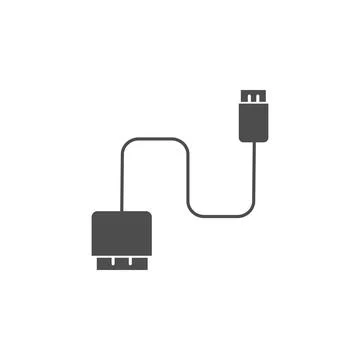 Cord for mobile phone icon. Elements of web icon. Premium quality graphic design Stock Illustration