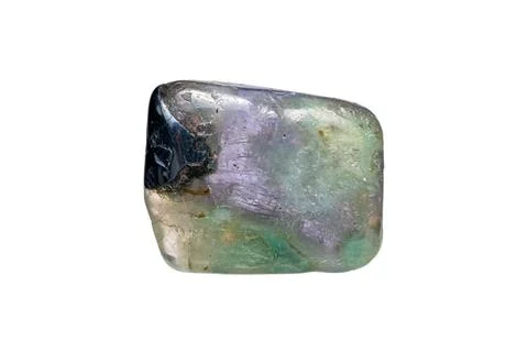 Cordierite gemstone on white background Stock Photos