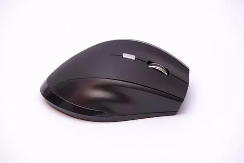 Cordless computer mouse on a white background. Stock Photos