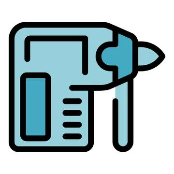 Cordless drill being used by a construction worker on a home renovation proje Illustrazione stock
