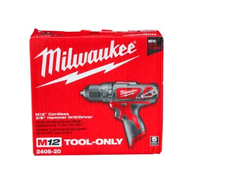 Cordless drill box 스톡 사진