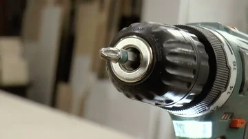 Cordless drill close-up Stock Footage 86160657