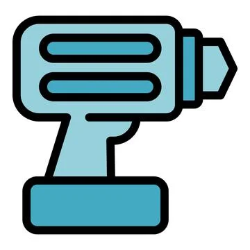 Cordless drill with ergonomic handle for construction and diy projects Illustration