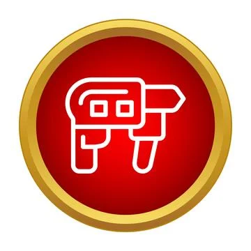 Cordless drill power tool icon for construction work Stock Illustration