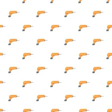 Cordless drill power tool repeating pattern design Stock Illustration