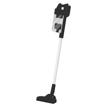 Cordless handheld vacuum cleaner. Vector illustration. Stock Illustration