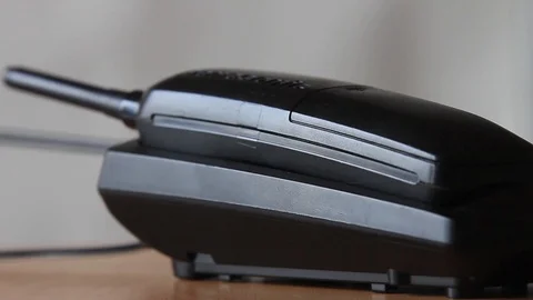 Cordless phone. Stock Footage 97245465