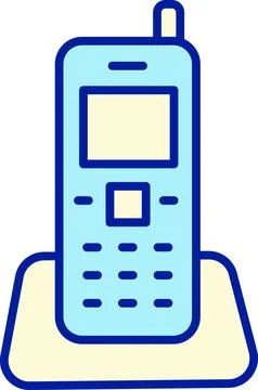 Cordless phone Stock Illustration