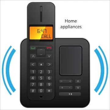 Cordless pone Stock Illustration