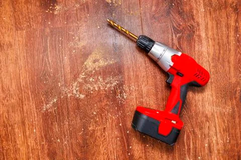 Cordless Screwdriver and Tools Stock Photos