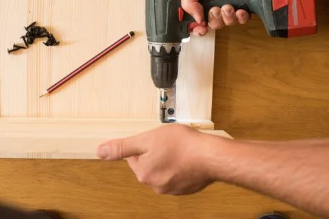 Cordless screwdriver using Stock Photos