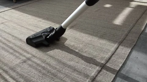 Cordless vacuum cleaner Video stock 286736445