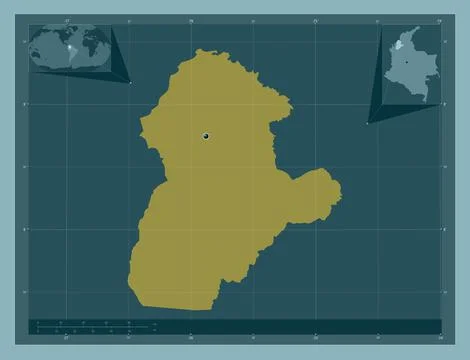 Cordoba, Colombia. Solid color shape Stock Illustration
